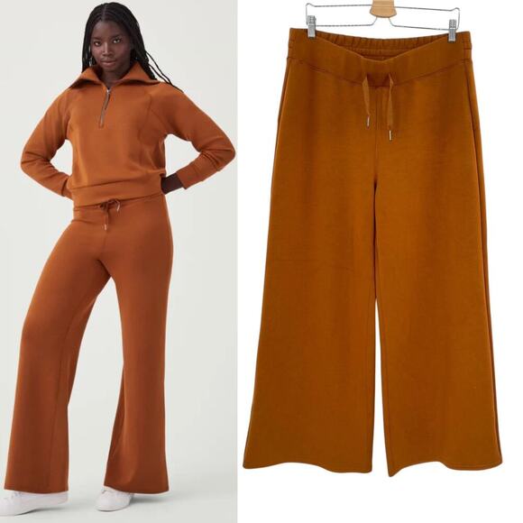 Spanx AirEssentials Wide Leg Pants Butterscotch Plus Size 1X - Picture 1 of 12